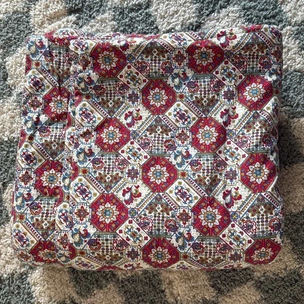 VTG Quilt Blanket Paisley Pattern Blanket Multi Color Boho Hippie Blanket Large